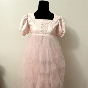 Pottery Barn Kids Pink Princess Dress and Cape Size 7/8